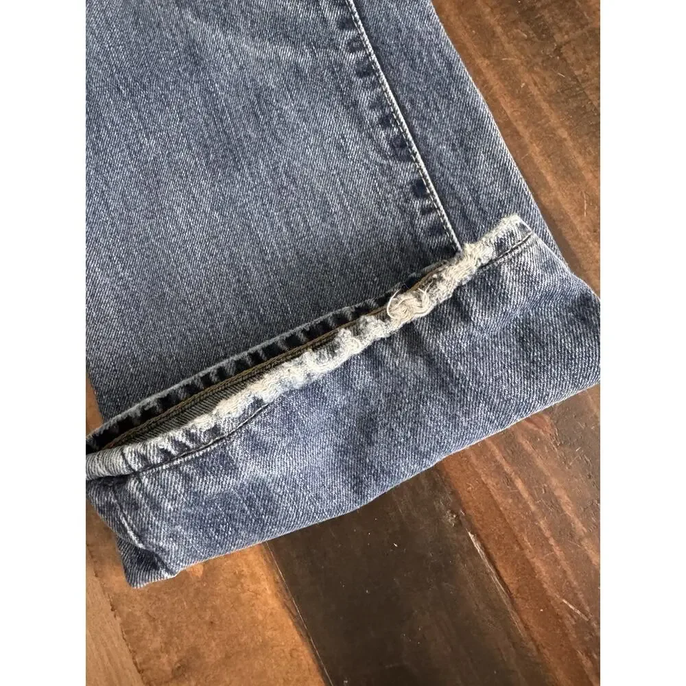 Vintage Polo Ralph Lauren Distressed Straight Leg Jeans Button Fly 40x30